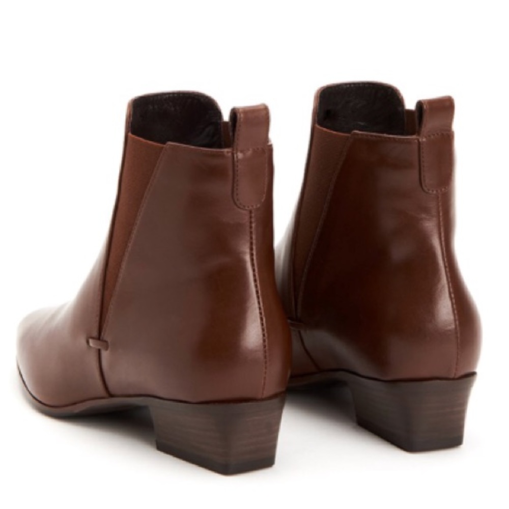 NEW Aquatalia Fabienne Leather Chelsea Ankle Boots - Picture 3 of 6